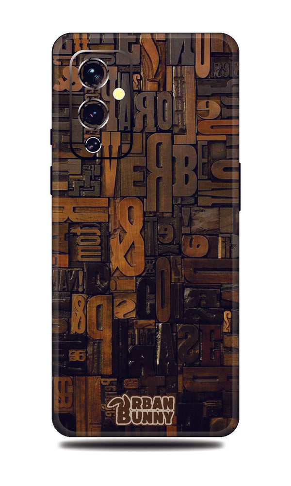 OnePlus 9 Wood Words