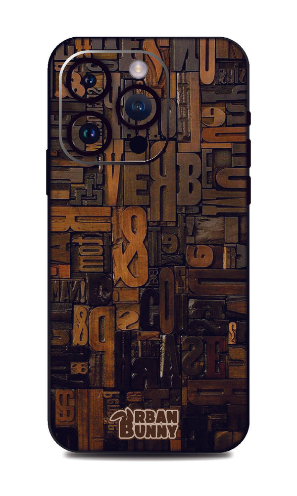 Iphone 15 Pro Max Wood Words