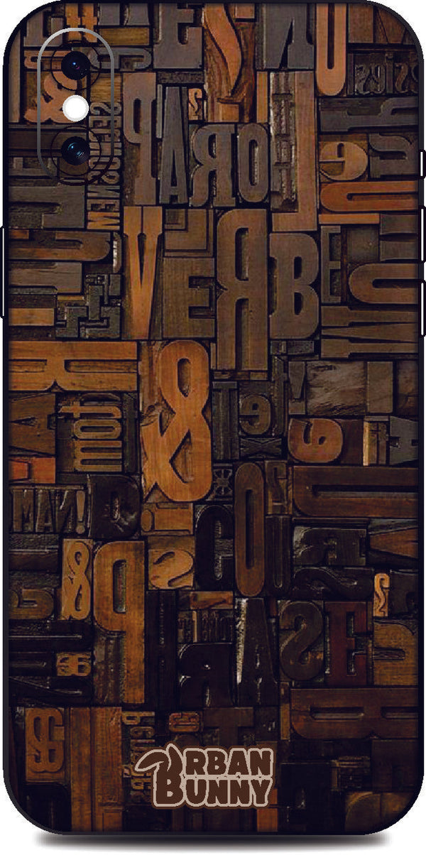 Iphone x Wood Words