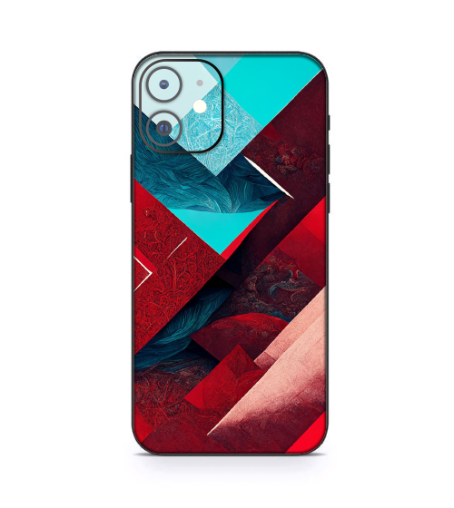 iPhone 12 Mini Geometric Red